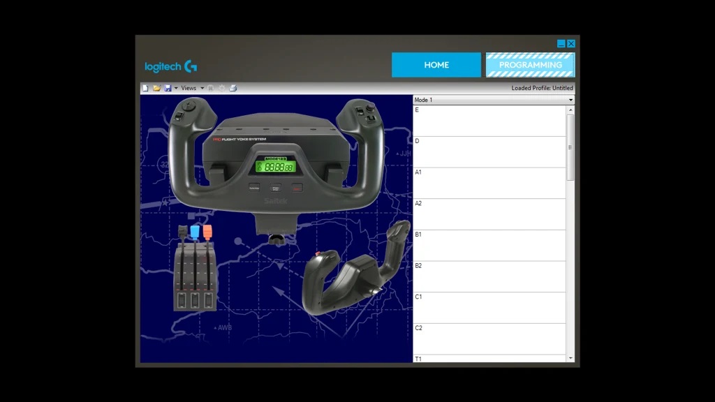 Kit Logitech Volante + Acelerador Saitek Flight Yoke (945-000023) no  Paraguai - Atacado Games - Paraguay